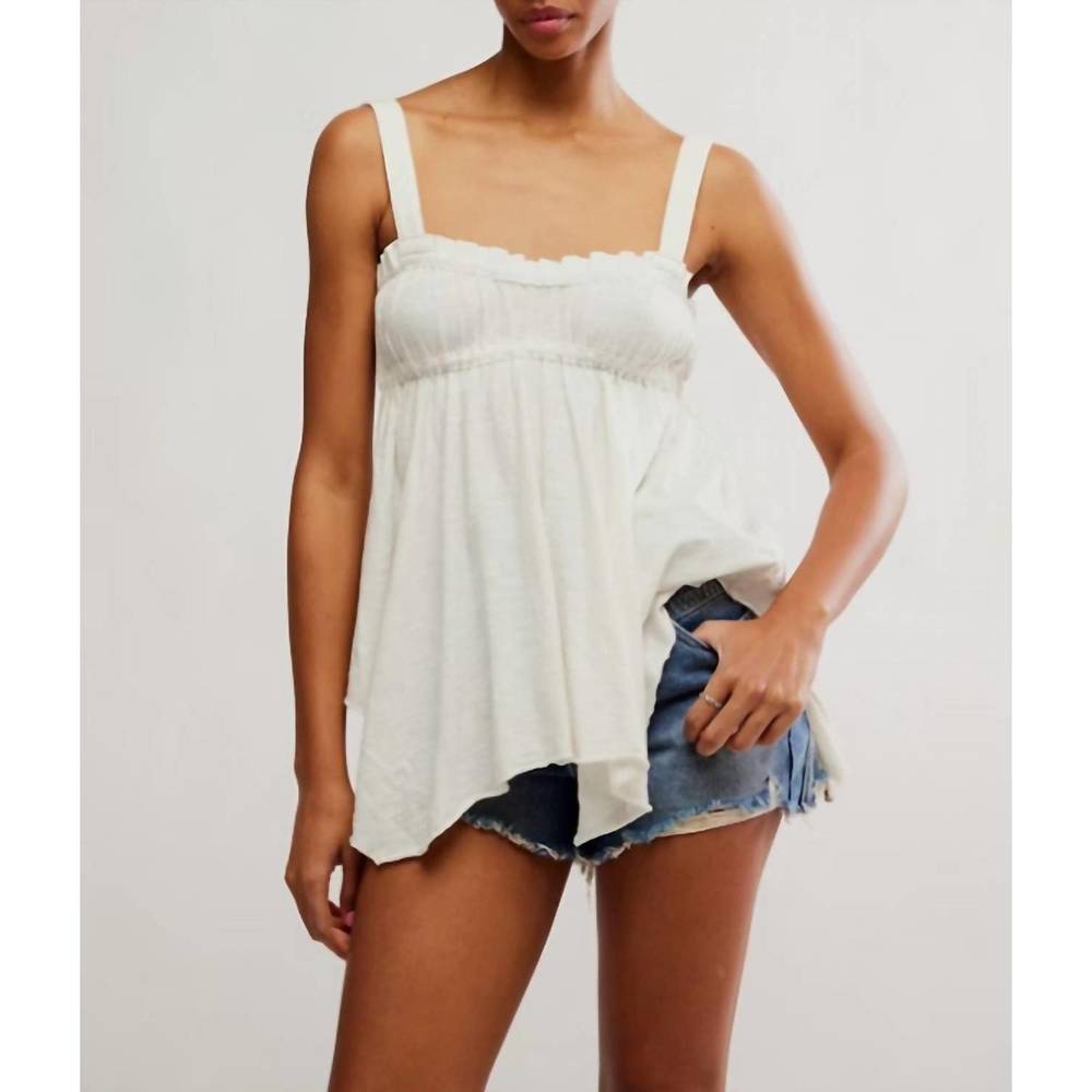 NEW FREE PEOPLE amaryllis tank in ivory
